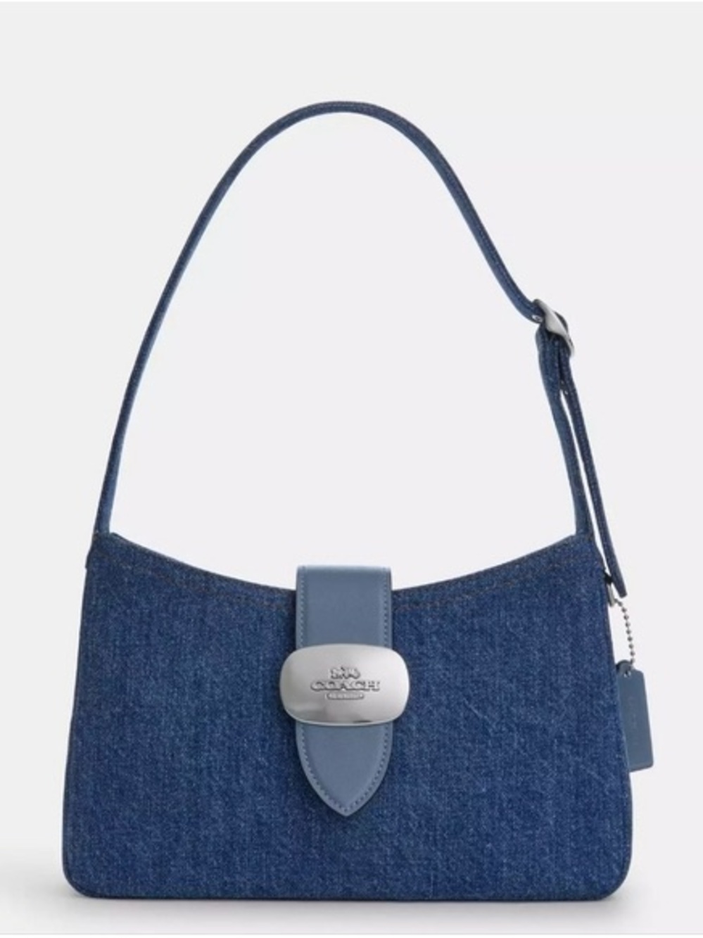 Coach Denim Eliza Shoulder Purse
